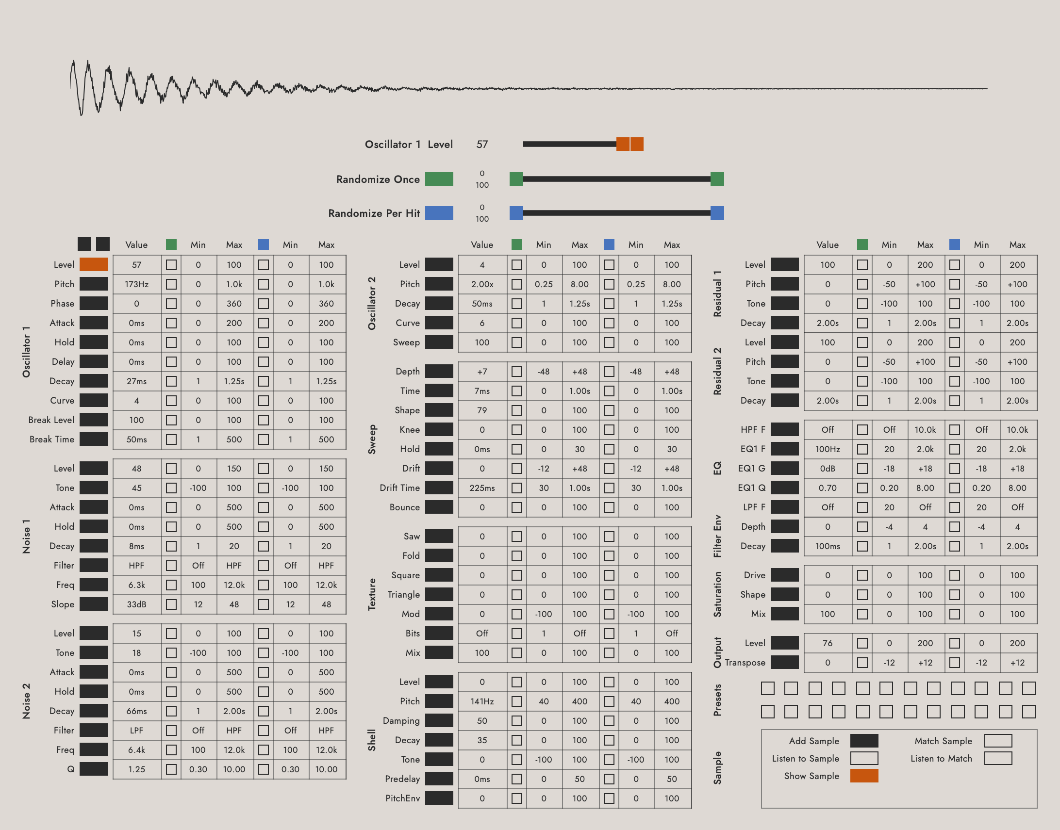 Open Snare Interface